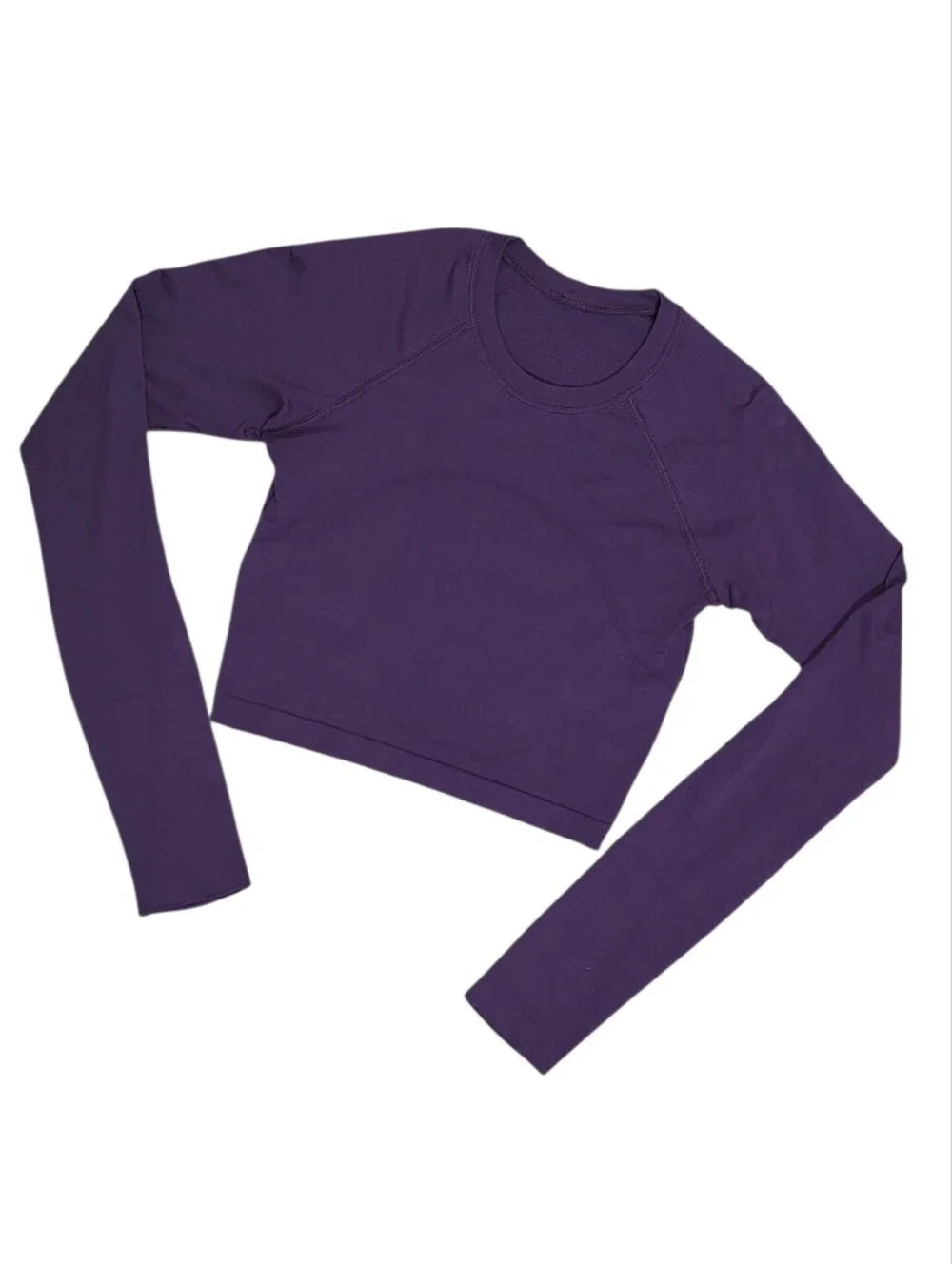 Lululemon Swiftly Tech Cropped Long-Sleeve Shirt 2.0 Size 6 Dramatic Magenta